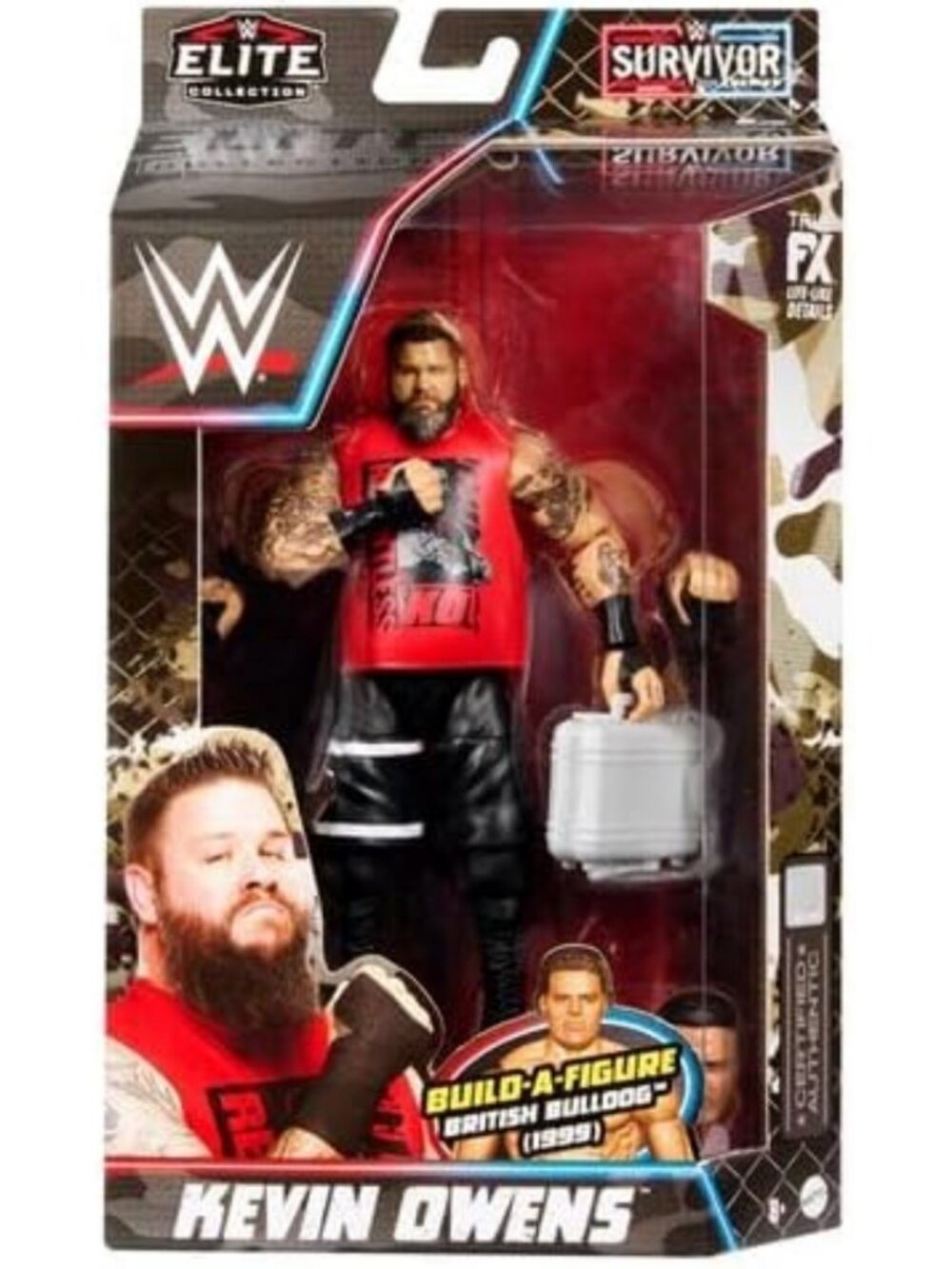 Elite WWE Survivor Series Action Figure - Kevin Owens Collectible Toy, Great